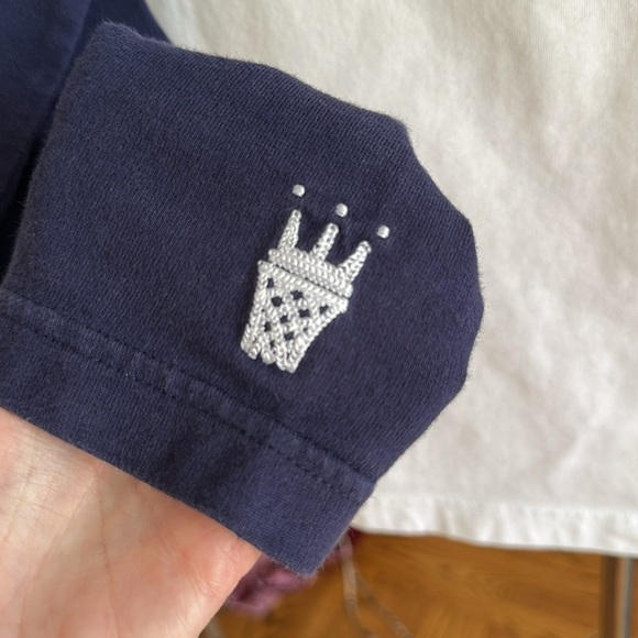 DADA SUPREME Basketball T-Shirt Raglan Long Sleeve Ring Neck Spell Out Medium - Picture 9 of 16